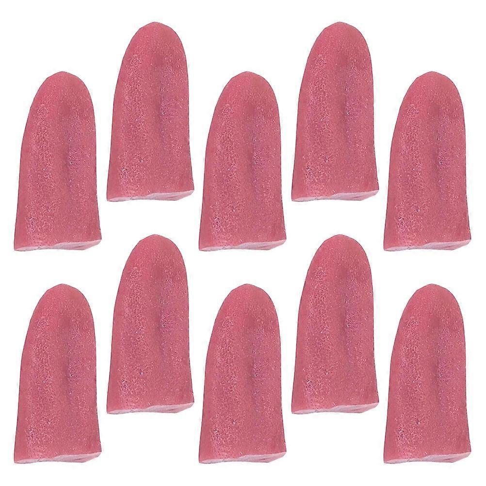 Scary Prank Toys with Realistic Fake Tongue Models for Halloween Party Fun in Rosy TPR 10pcs
