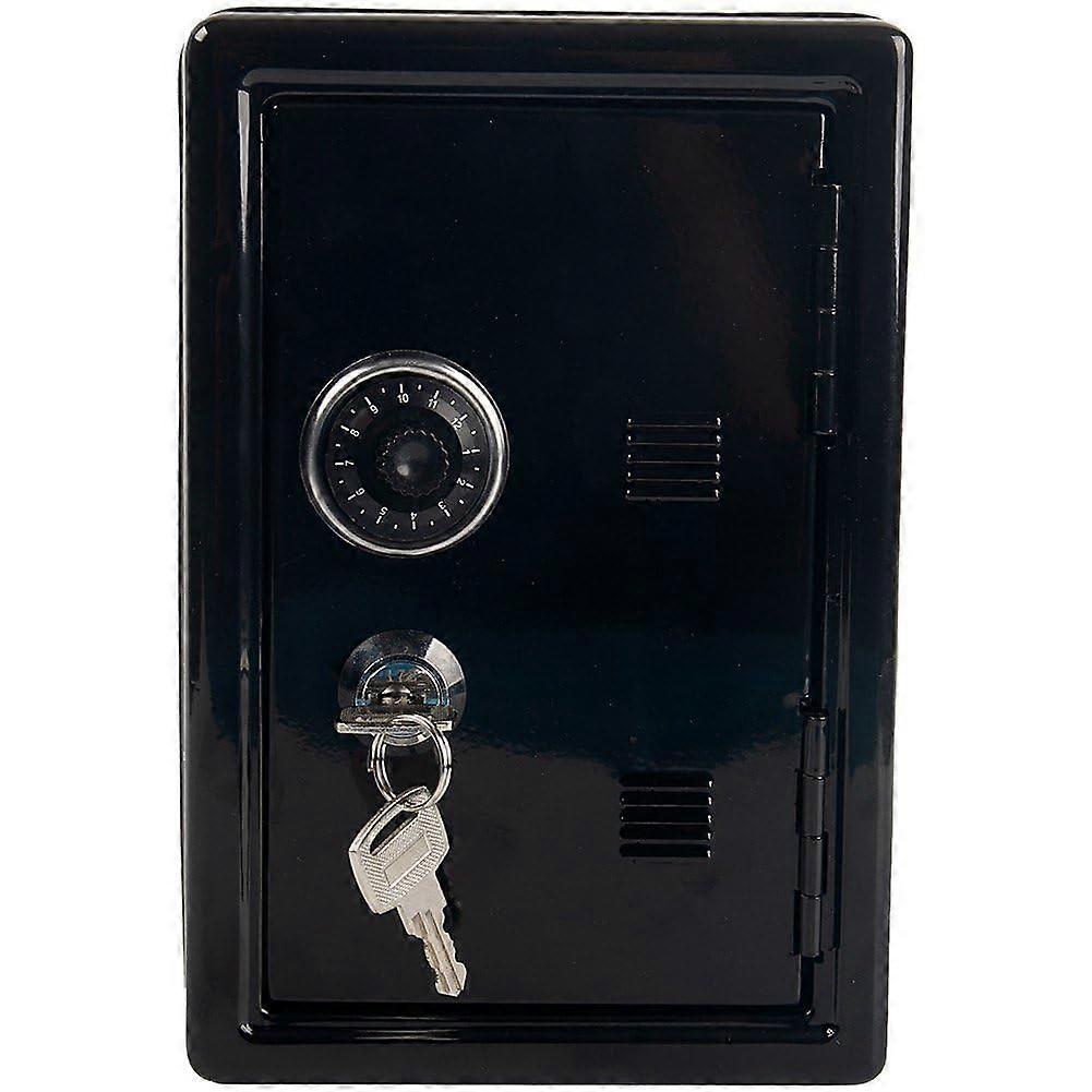 Small insurance box lock, security piggy bank, household savings box, donation storage container for keeping coin money
