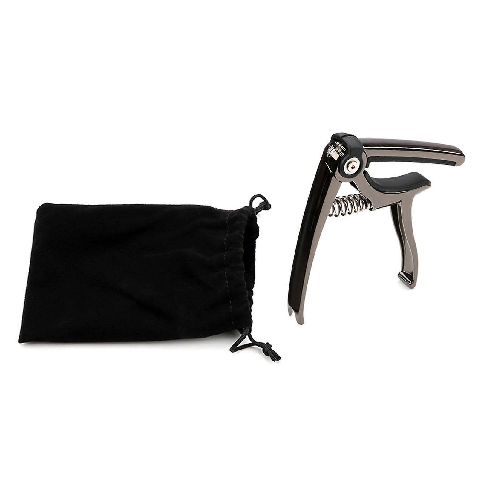 4 in 1 Guitar Capo with Pin Puller, String Cutter Design for 6 Strings Acoustic and Electric Guitar Ukulele, Adjustable Multicolor