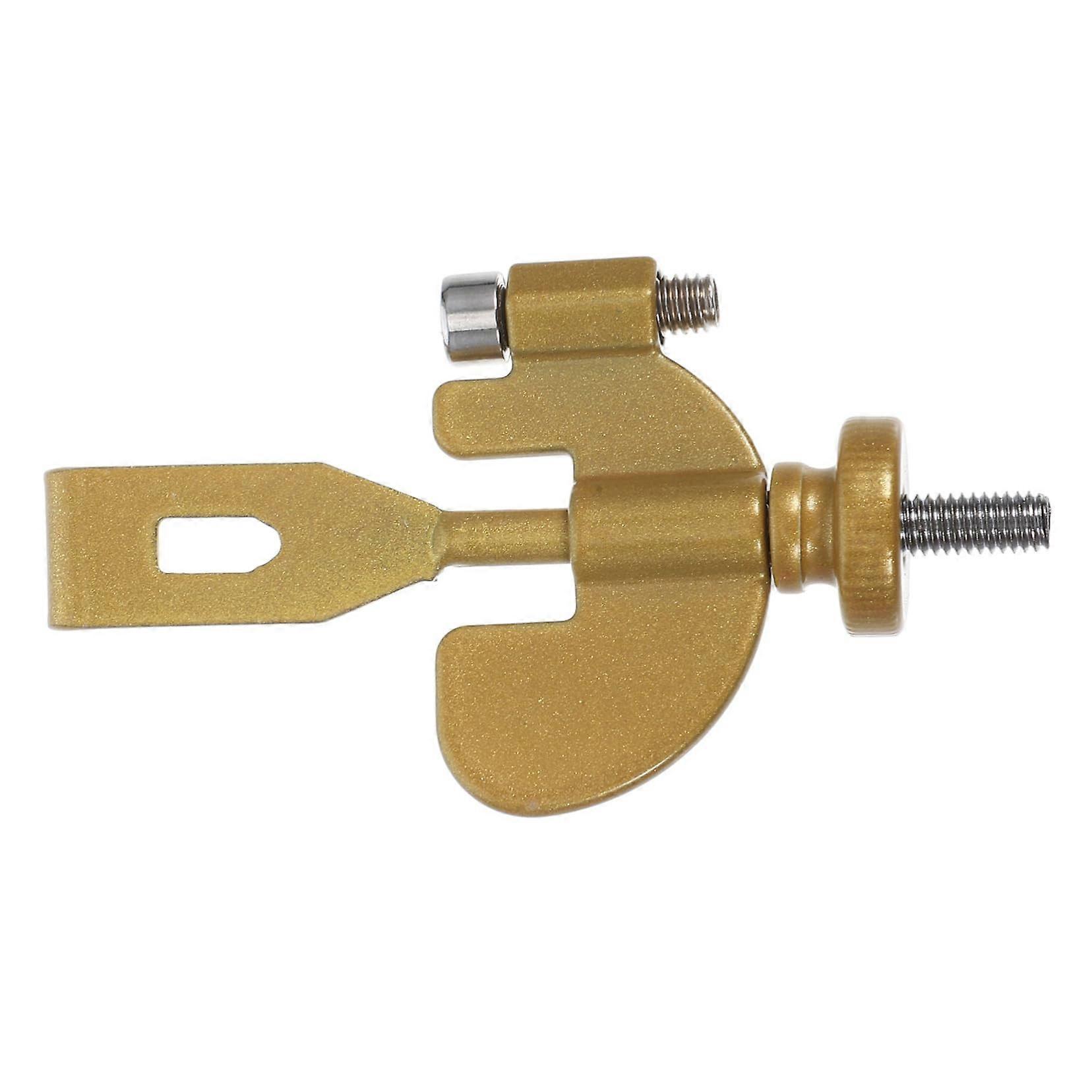 Portable Travel Door Lock Adjustable Security Device for Hotels Easy to Use No Installation Gold