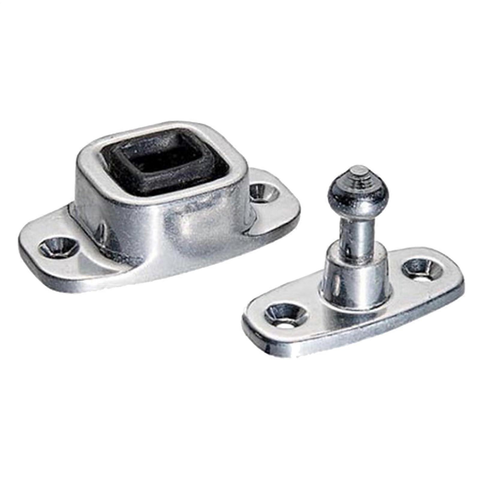 Trailer door holder  Magnetic locking plug  Secure with spring clip for RV tailgate, camper side compartment