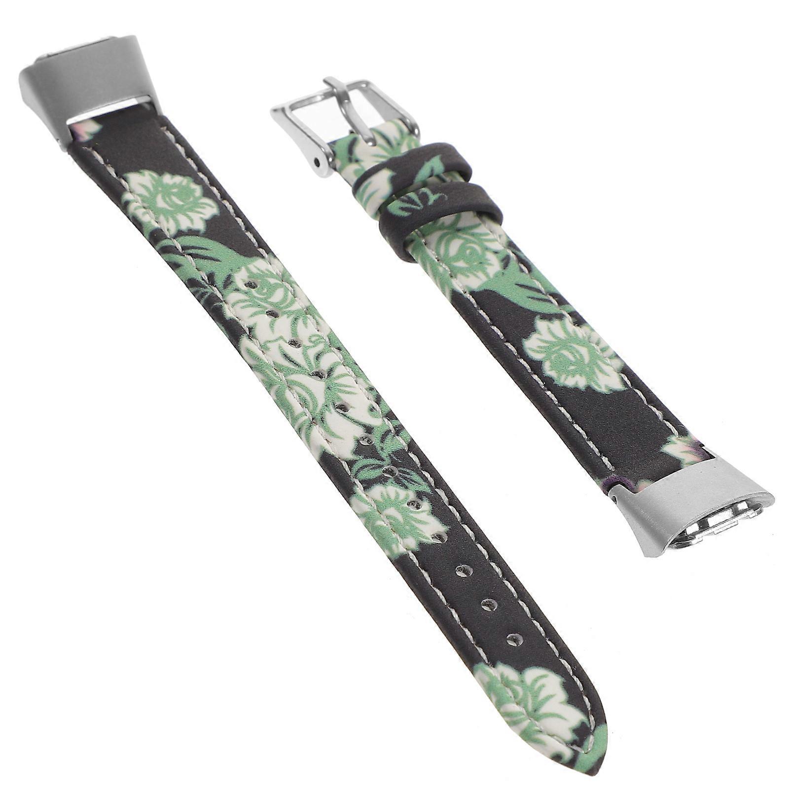 Magnetic Buckle Watch Strap Fashion Style Bright Color Printed Pattern 1Set
