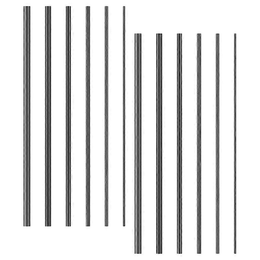 Kit de réparation de canne à pêche en fibre de carbone 12pcs connecteurs durables pour cannes cassées, légers et adaptables pour la pêche en eau salée et en eau douce
