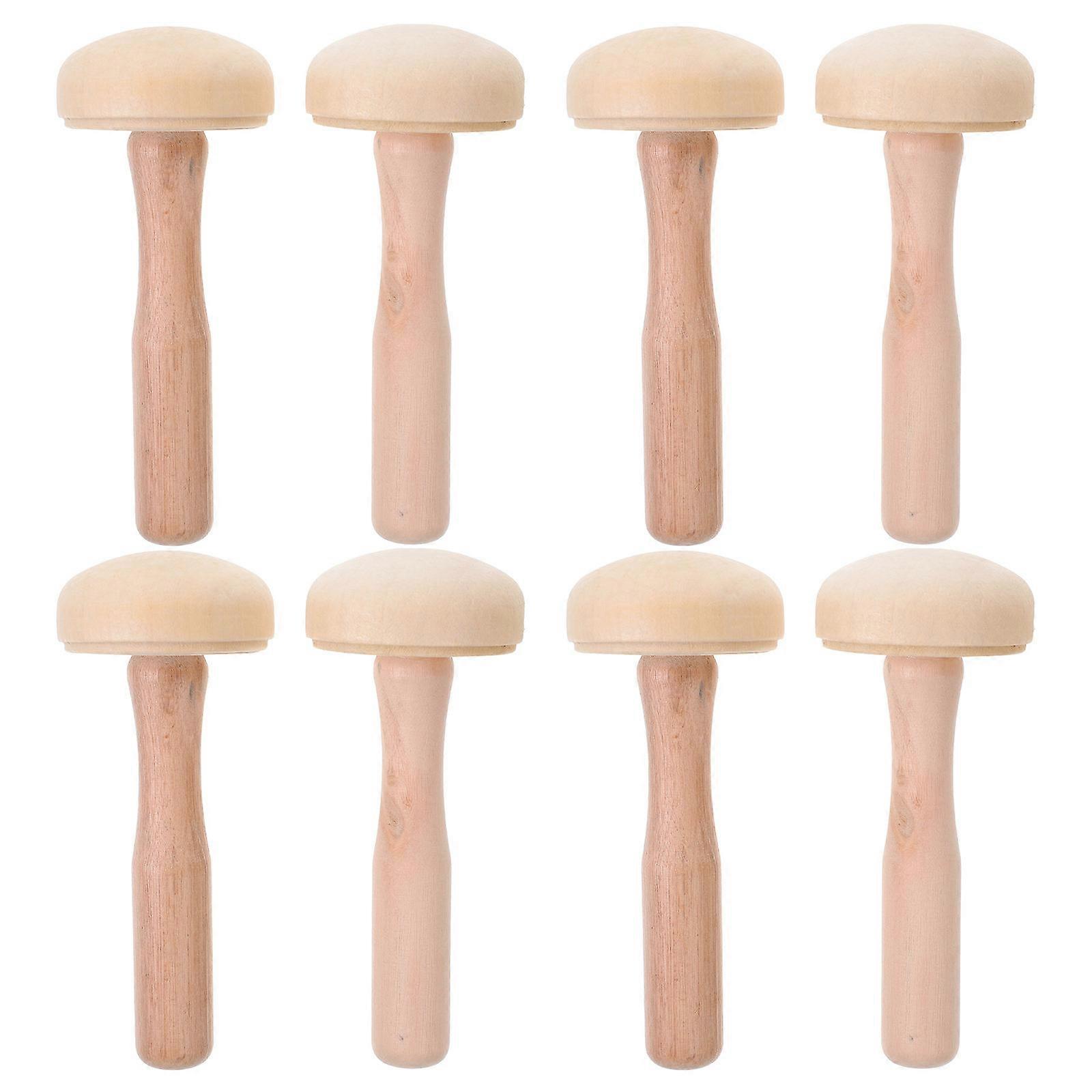 Professional Knitting Mushroom Darning Tool Mushroom Shape Safe Sturdy And Durable 10Pcs