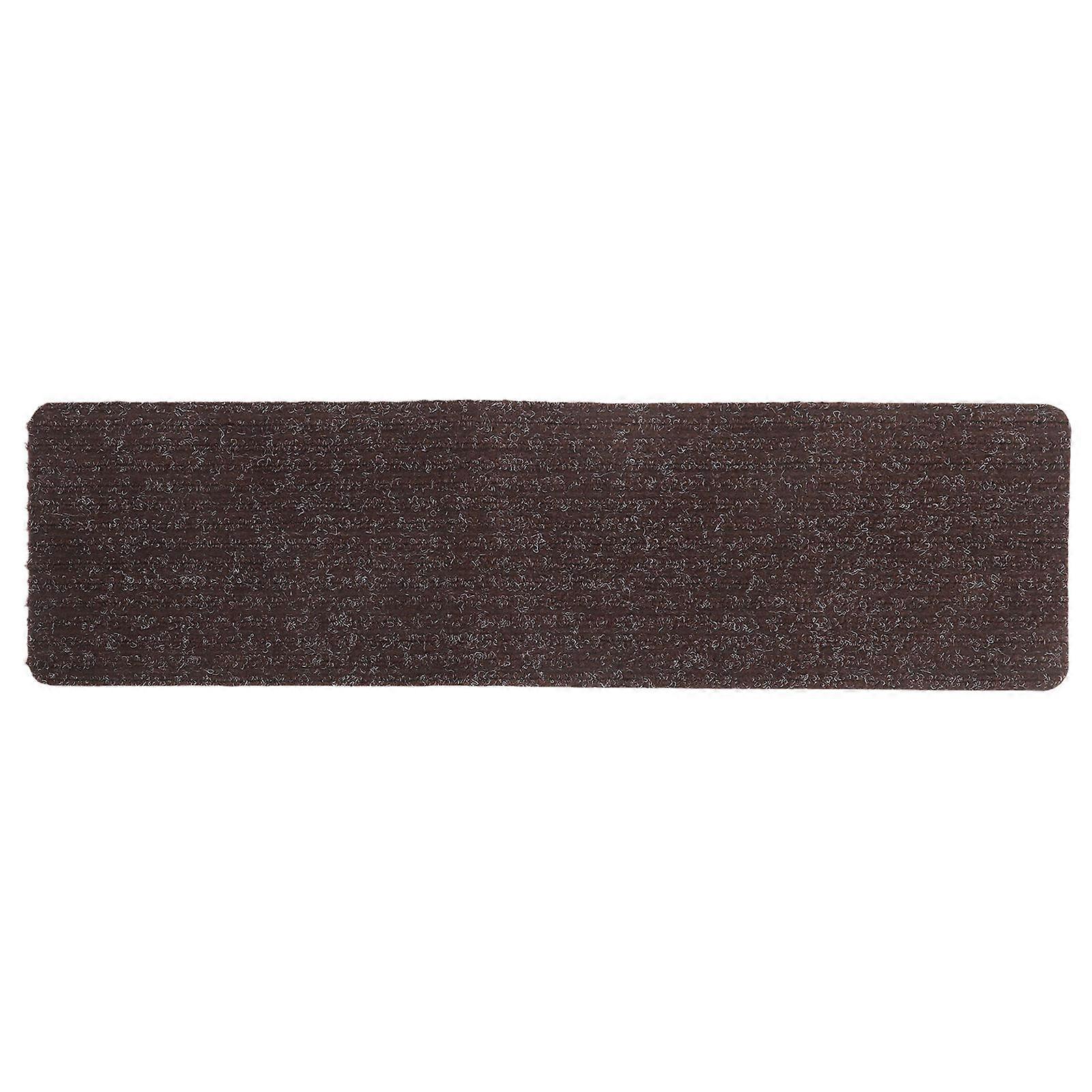 Self Adhesive Stair Carpet Nonslip Indoor Use Polyester Homeowners Landlords 29.5×8.1×0.2in 1Set