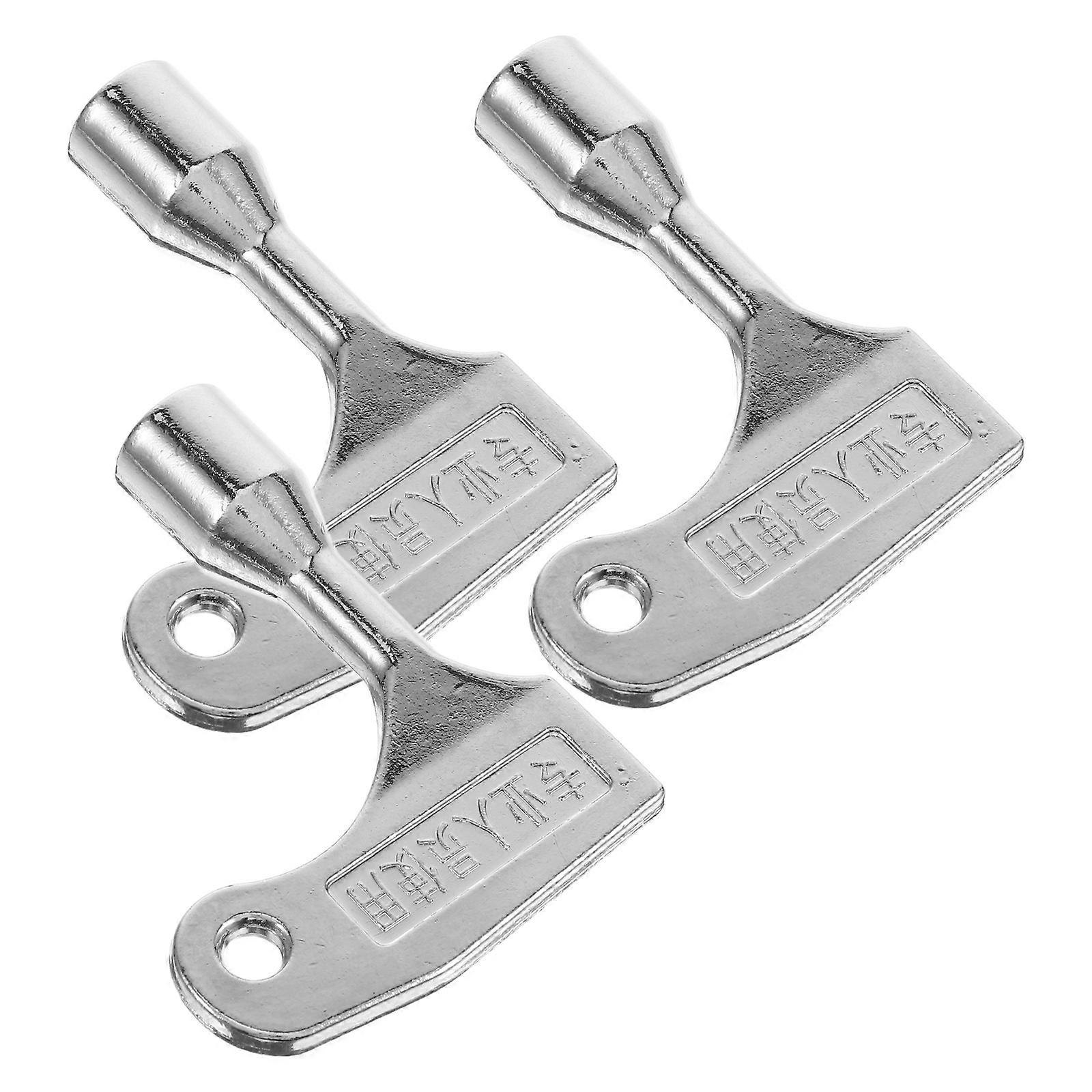 Universal Triangle Key for Outdoor Garbage Bins and Community Trash Cans with Alloy Material Silver
