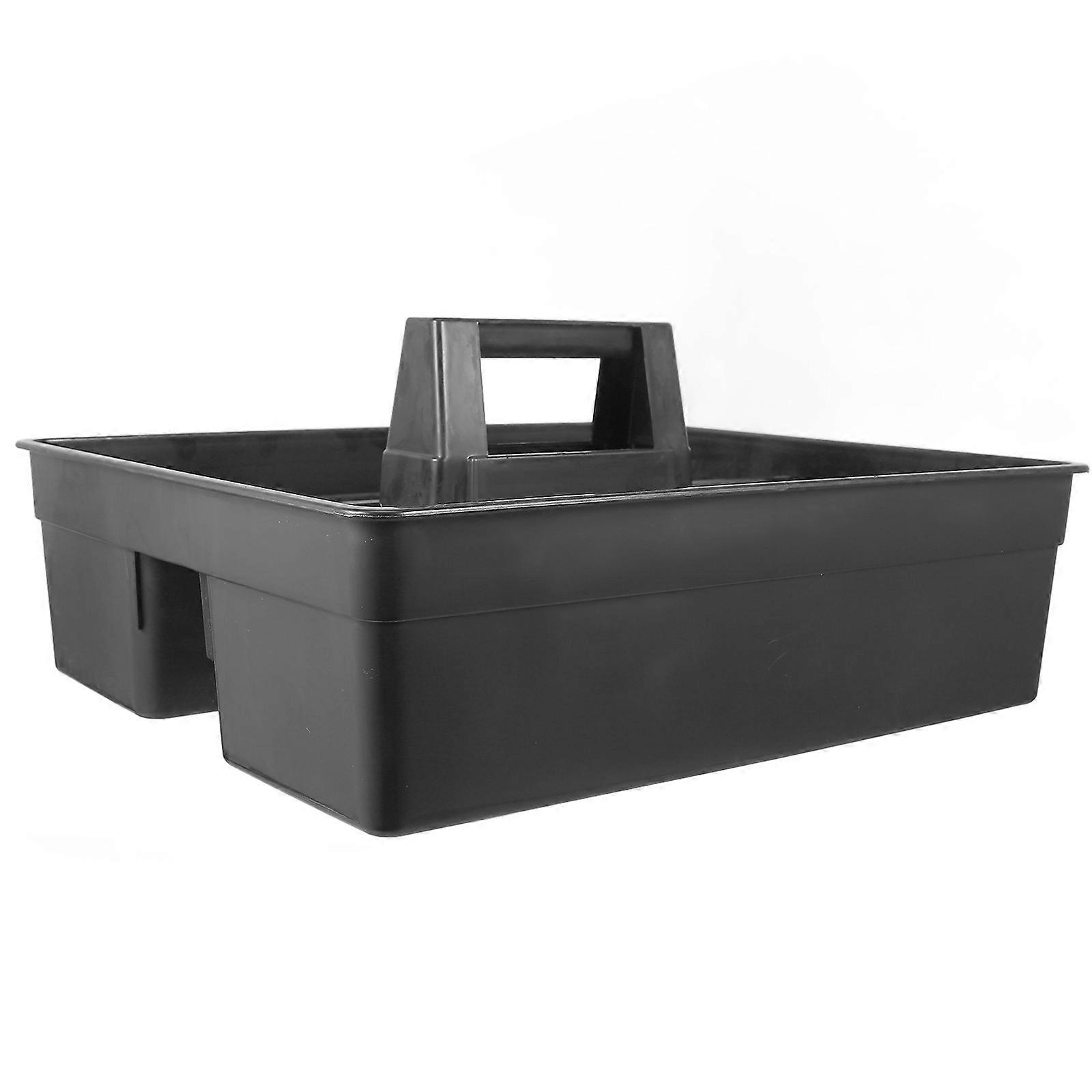 Plastic Cleaning Caddy with Ergonomic Handle – Sturdy Portable Organizer for Hotel, Housekeeping & Household Cleaning Supplies Storage