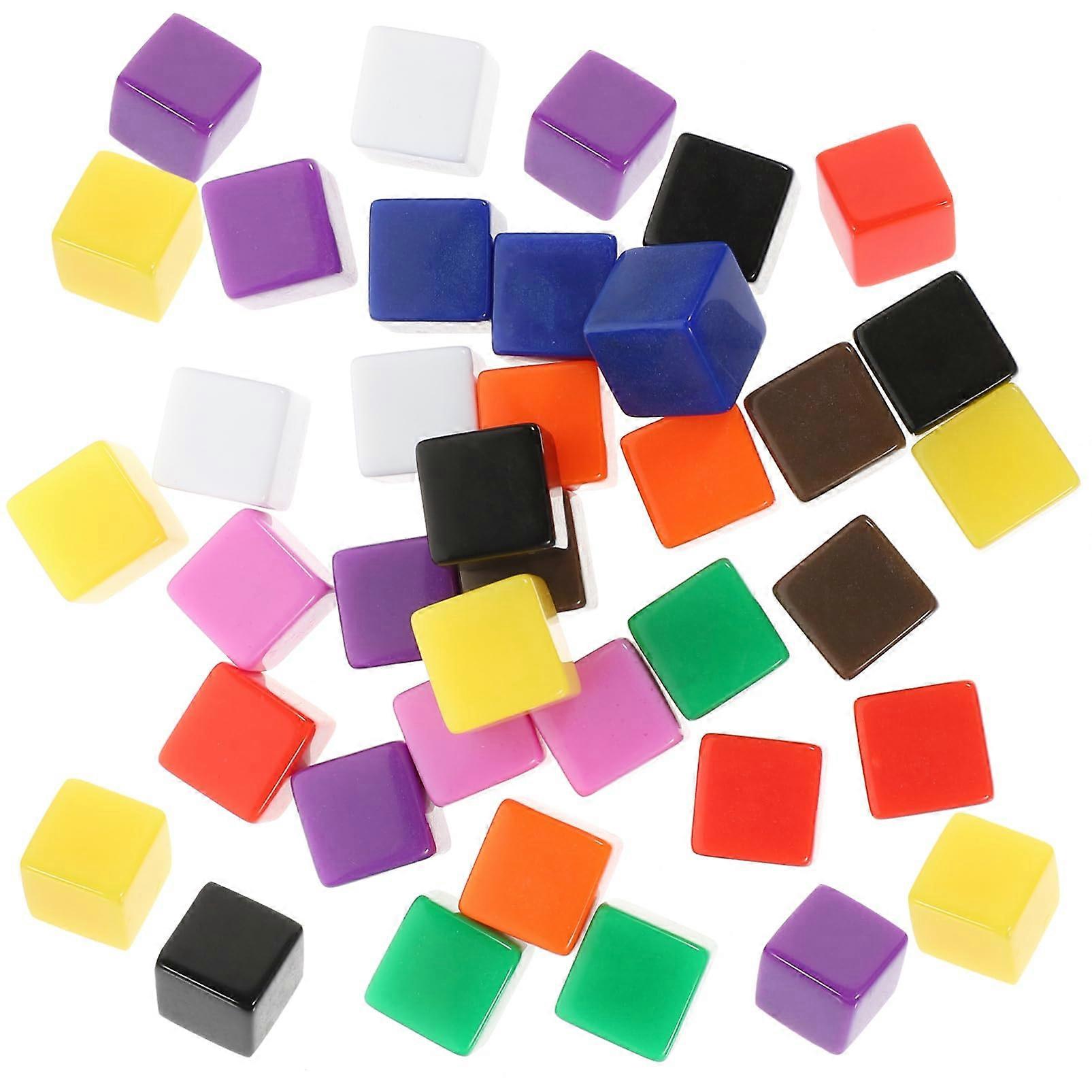 Empty Dice Pack of 30 Plastic Game Cubes for DIY Projects, Custom Party Favors, and Dice Supplies