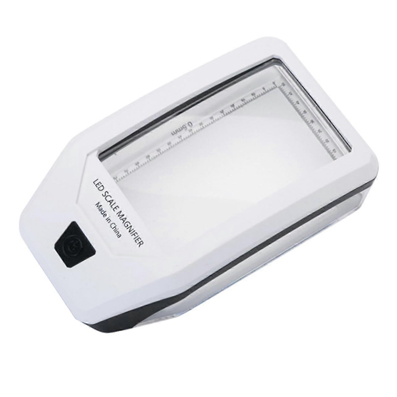 LED Magnifying Glass with Light, USB Acrylic Lens, 1 Piece Magnifier for Reading, Currency Detection, and Night Use