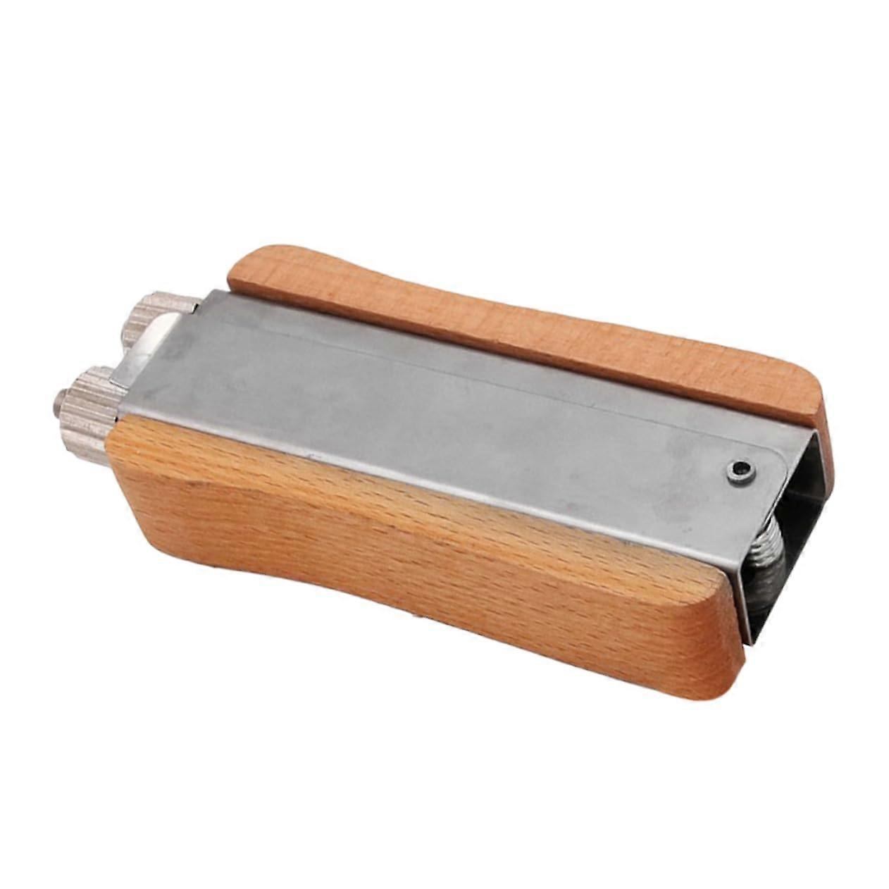 Stainless Steel Beehive Frame Tensioner Tool with Wooden Handle for Tightening Beekeeping Frame Wire