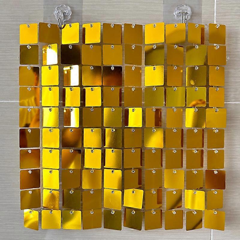 PolychromeShimmer Wall Backdrop 3D Sequin Panel Backdrop Art Wall Backgroud Cloth Wedding Birthday Party Backdrop Decor