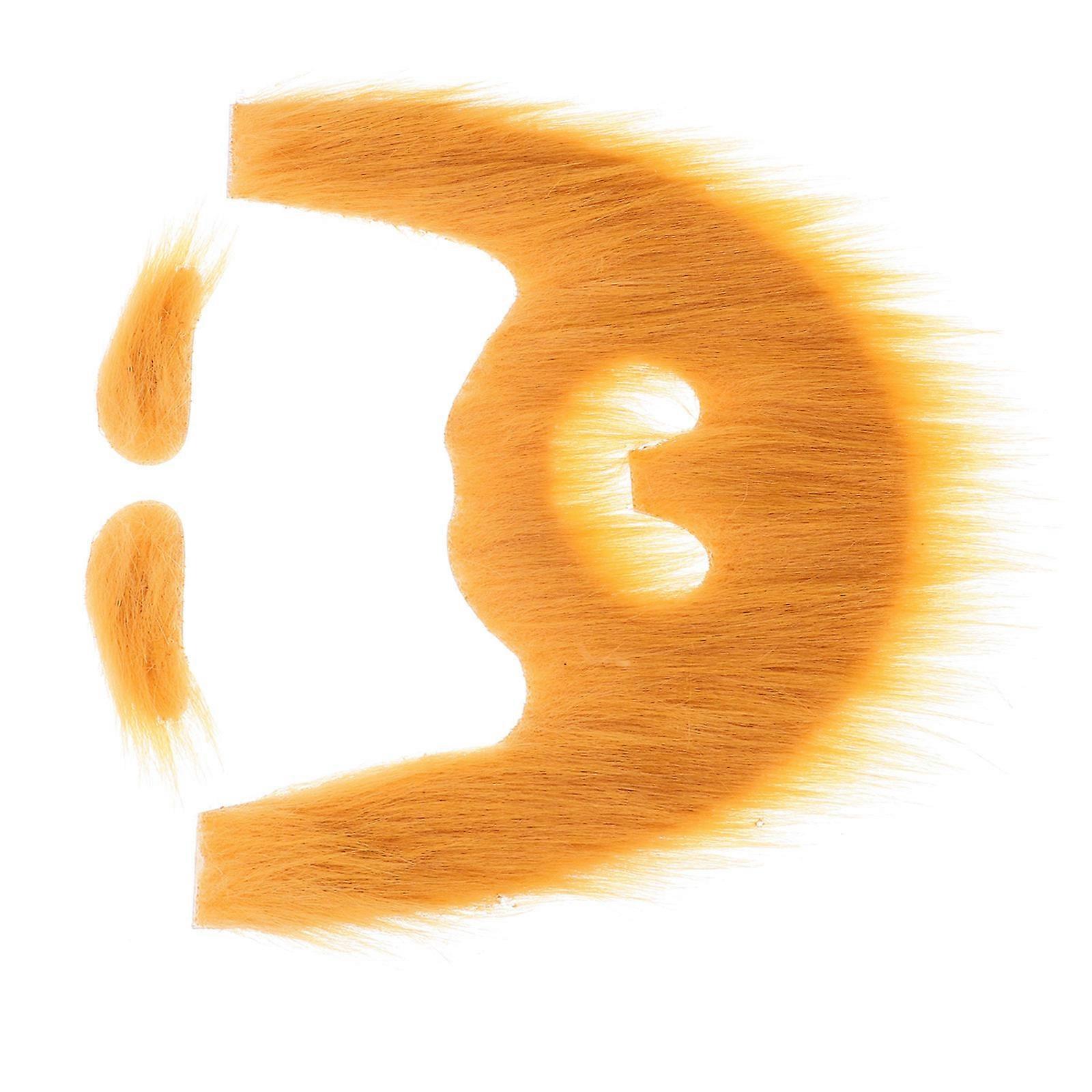 Cosplay Beard Fluffy Mustache Kit Masquerade Performance Decoration 1Set