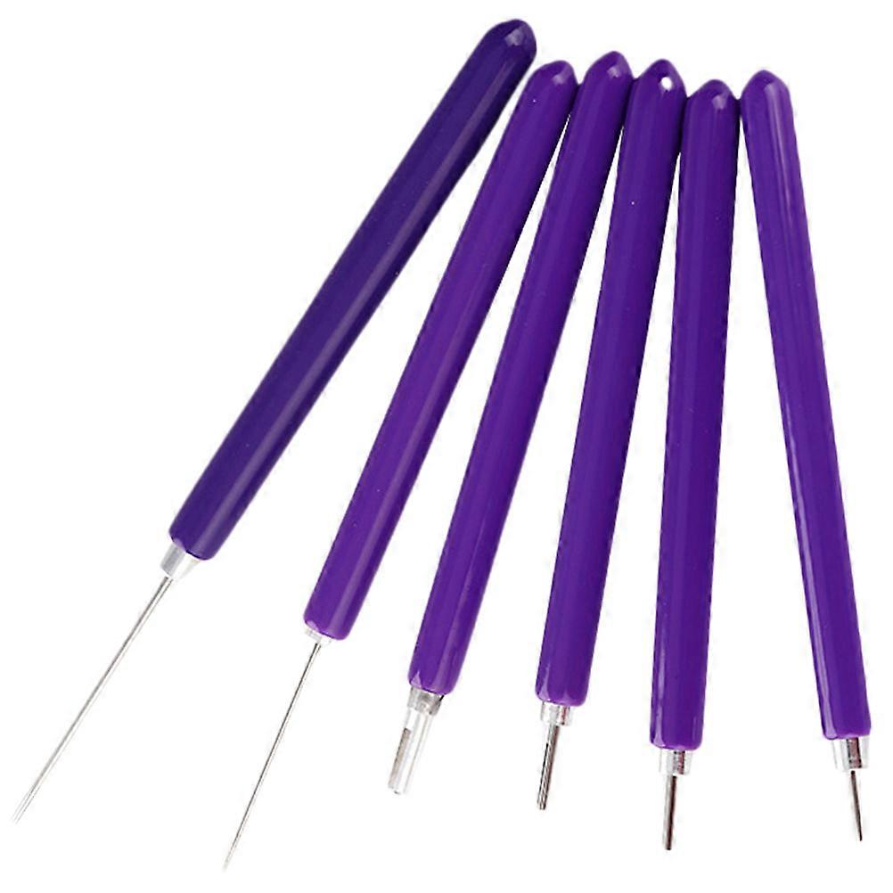 Quilling Tools Kit Slotted Tip Curling Pen For Diy Activities Craft Projects 6 Sizes Available 1 Set