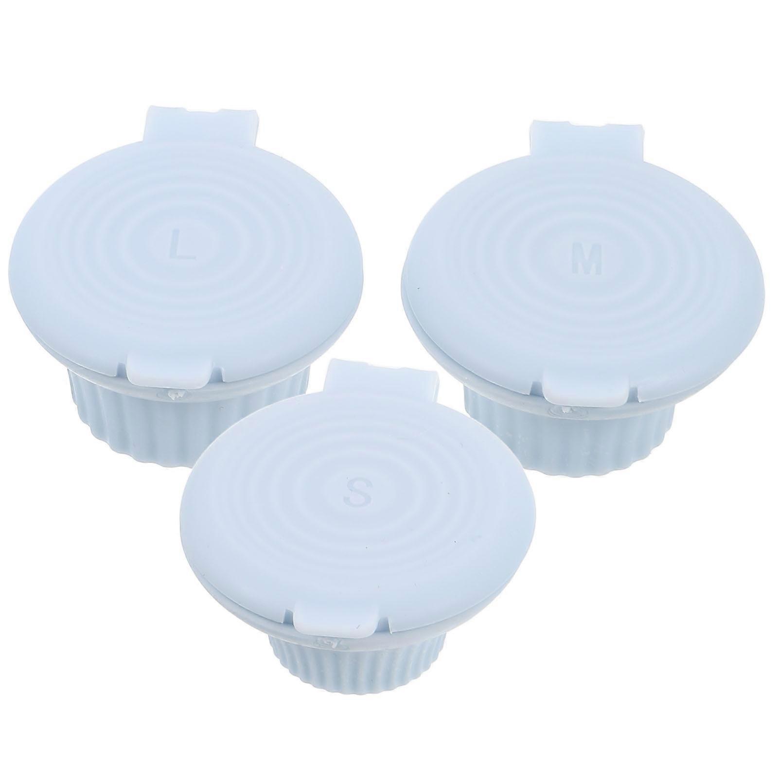 Flip It Cap Bottle Connector Leakproof Design Round Shape Bathroom Use Kitchen Use Household Users 3Pcs