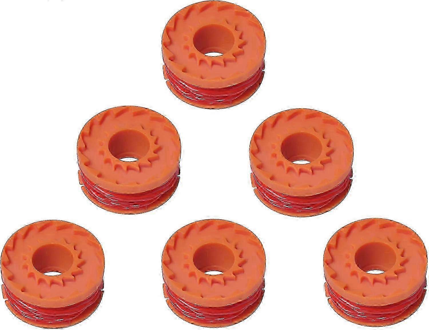 Strimmer Spool for Qualcast Worx Trimmers - Compatible with CGT183A, CGT18LA1, WA0004, WG150, WG153 (6 Pack) Edition 0729