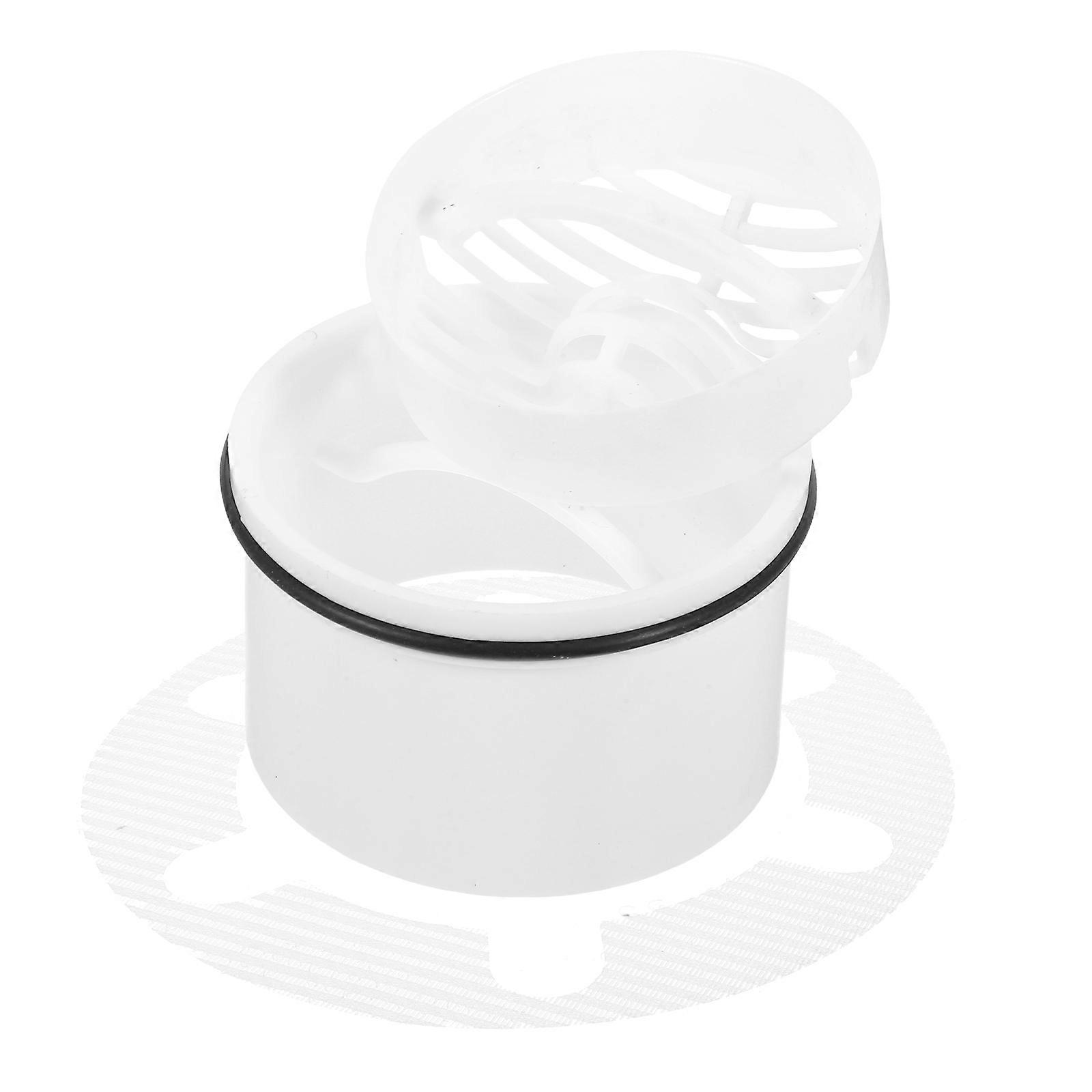 Wash Basin Sink Drain Plug White Strainer For Bathroom Use Wet Environments Backflow Prevention Durable Plastic Material 1Set