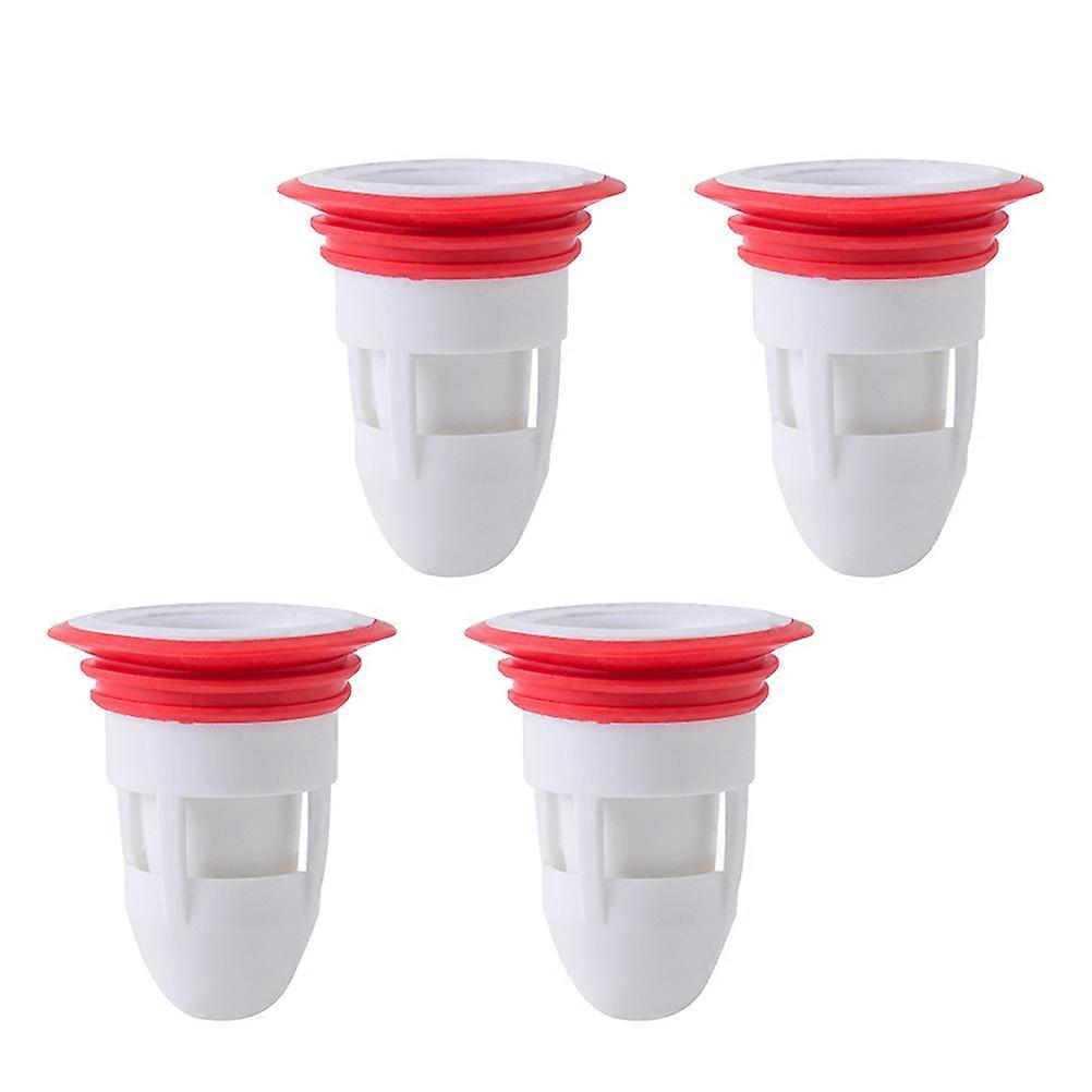 4pcs Odor Proof Floor Drain Plugs, Durable Silicone Sewer Drain Strainers for Bathroom, Prevent Backflow Blockage for Home Use