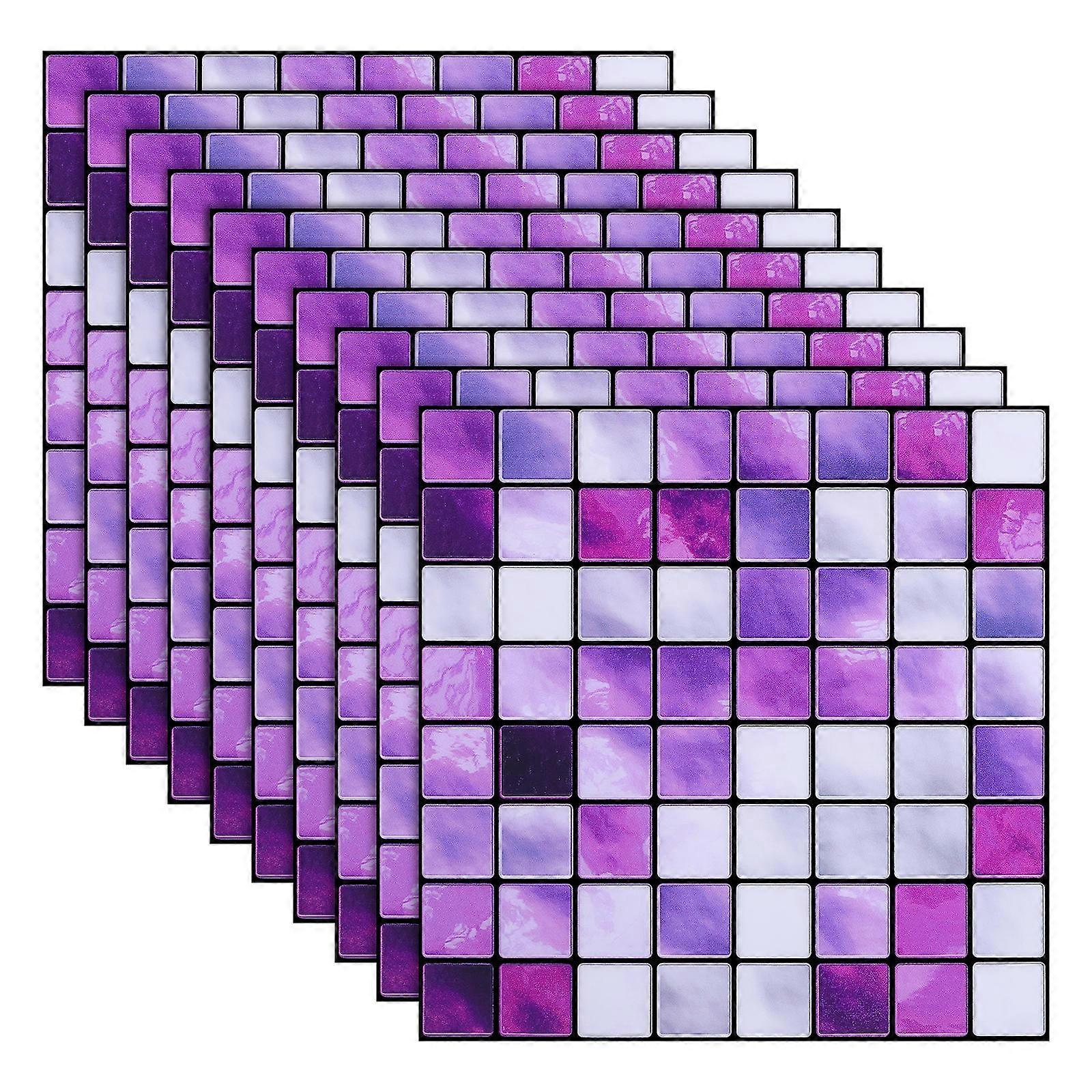 Simulated Tile Stickers Waterproof Tile Stickers for Wall Decor 10Pcs Pack