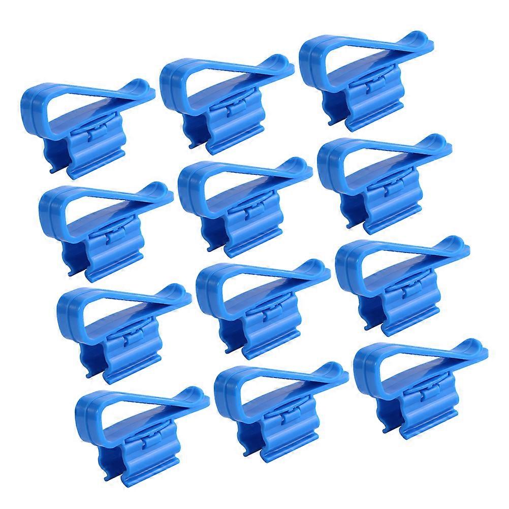 Fish Tank Water Pipe Clamp Aquarium Hose Fixing Tools Rectangular Shape Freshwater Color Durable Fastening 20Pcs