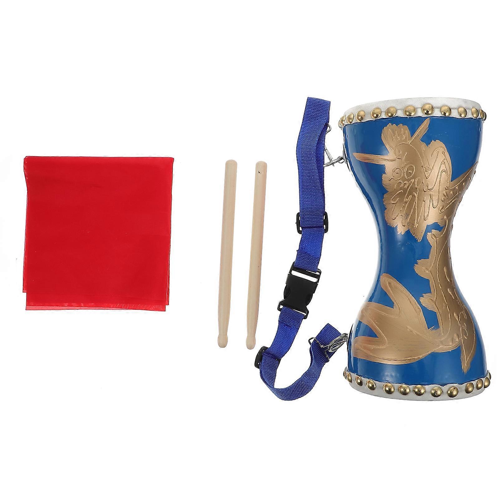 Hand Clapping Drum Chinese Style Waist Drum Performance Props For Celebration 1 Set Durable And Convenient