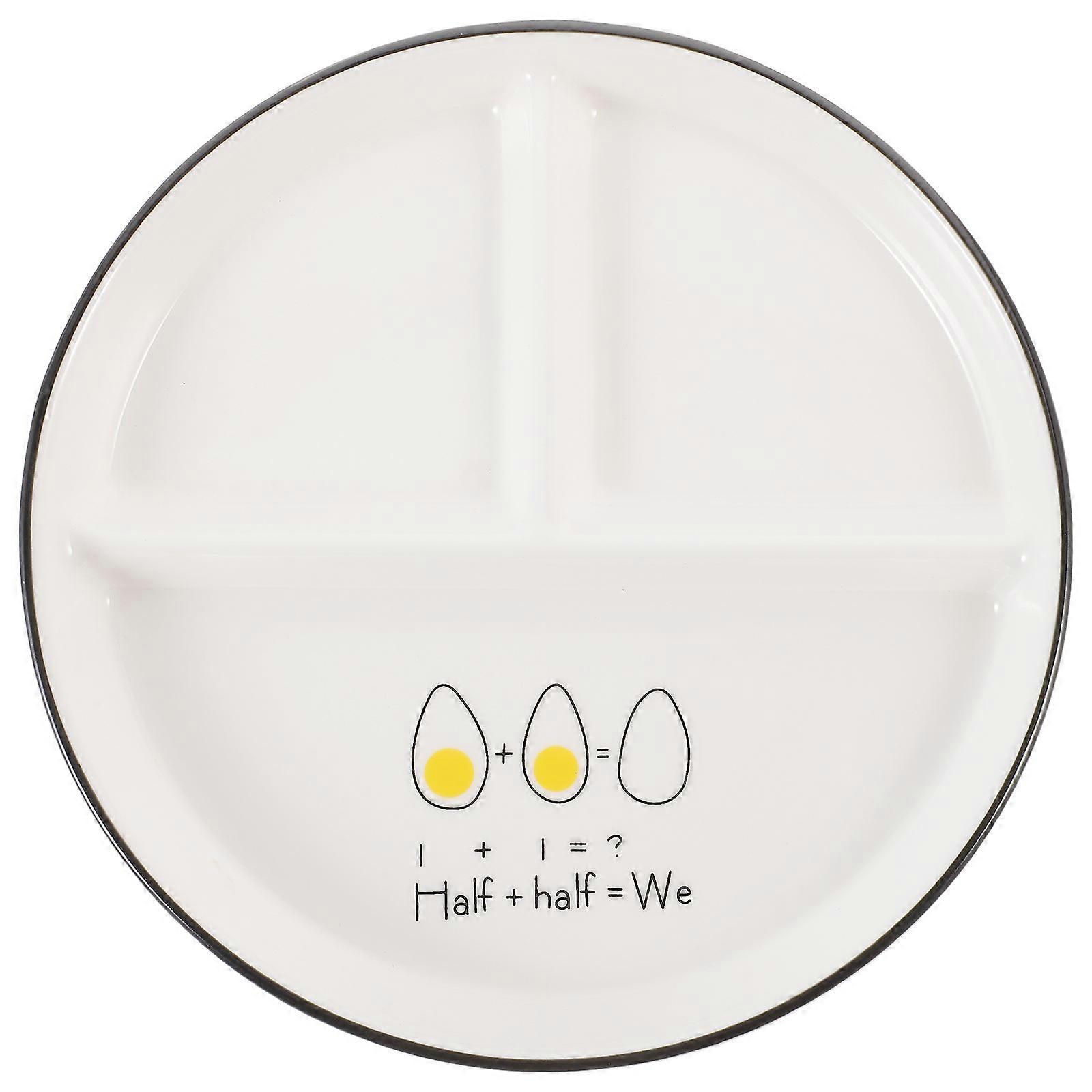 Lightweight Dinner Plates 2Pcs Serving Dish For Time 7.9X7.9X1in Underglaze Multi