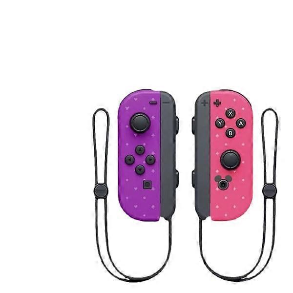 Nintendo Switch Joycon Wireless Bluetooth Game Controller Remote Wake-up pink+purple