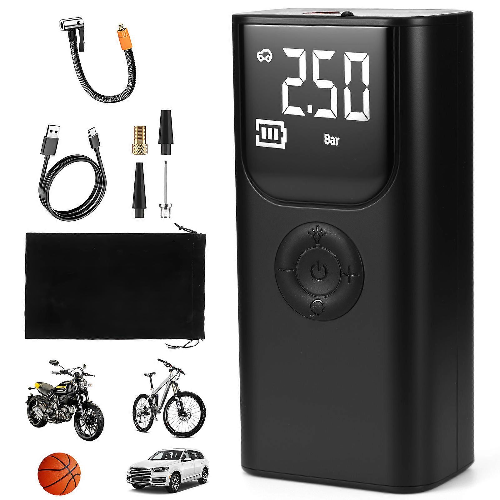 Multi-function Portable Wireless Inflator (Black)