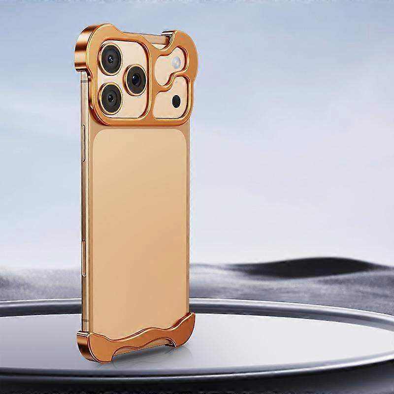 Frameless Metal Phone Case For iPhone 17 Pro