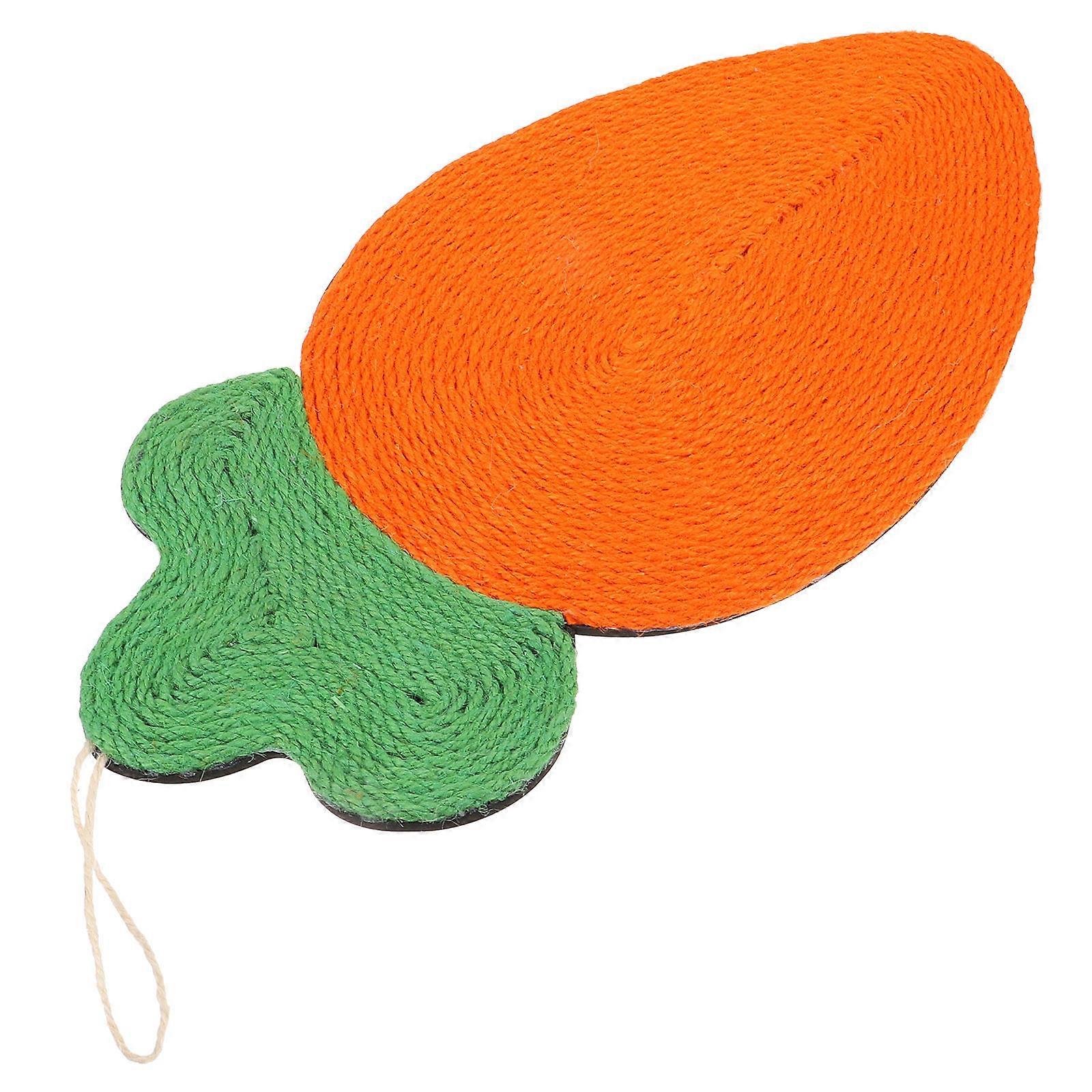 Orange Cat Scratch Mat Sisal for Indoor Cat Claw Grinding