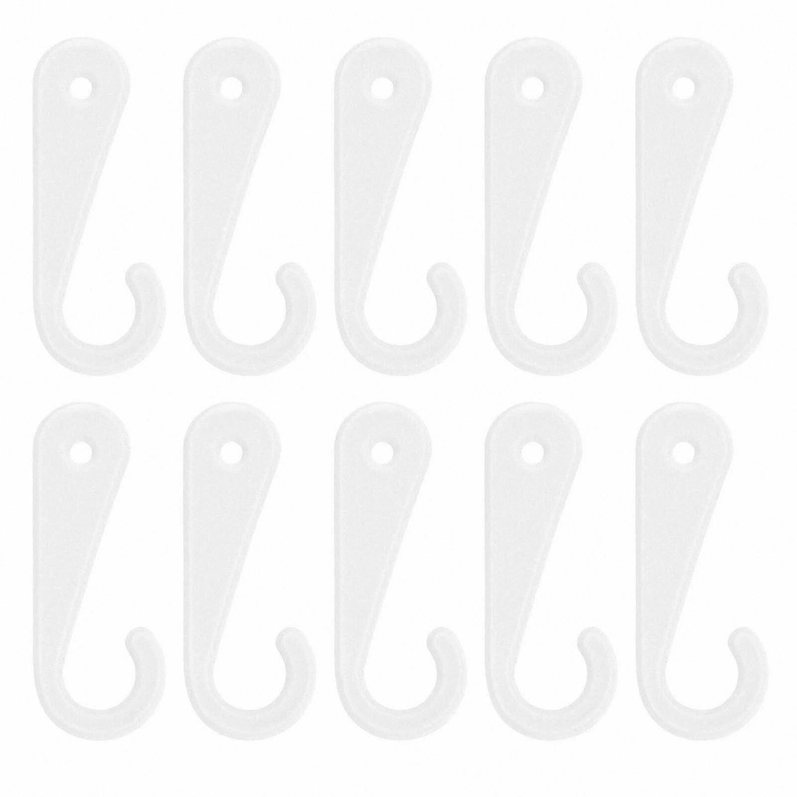 500 Pack Plastic Hooks for Retail Display, Ideal for Socks, Gloves, and Hats Organization