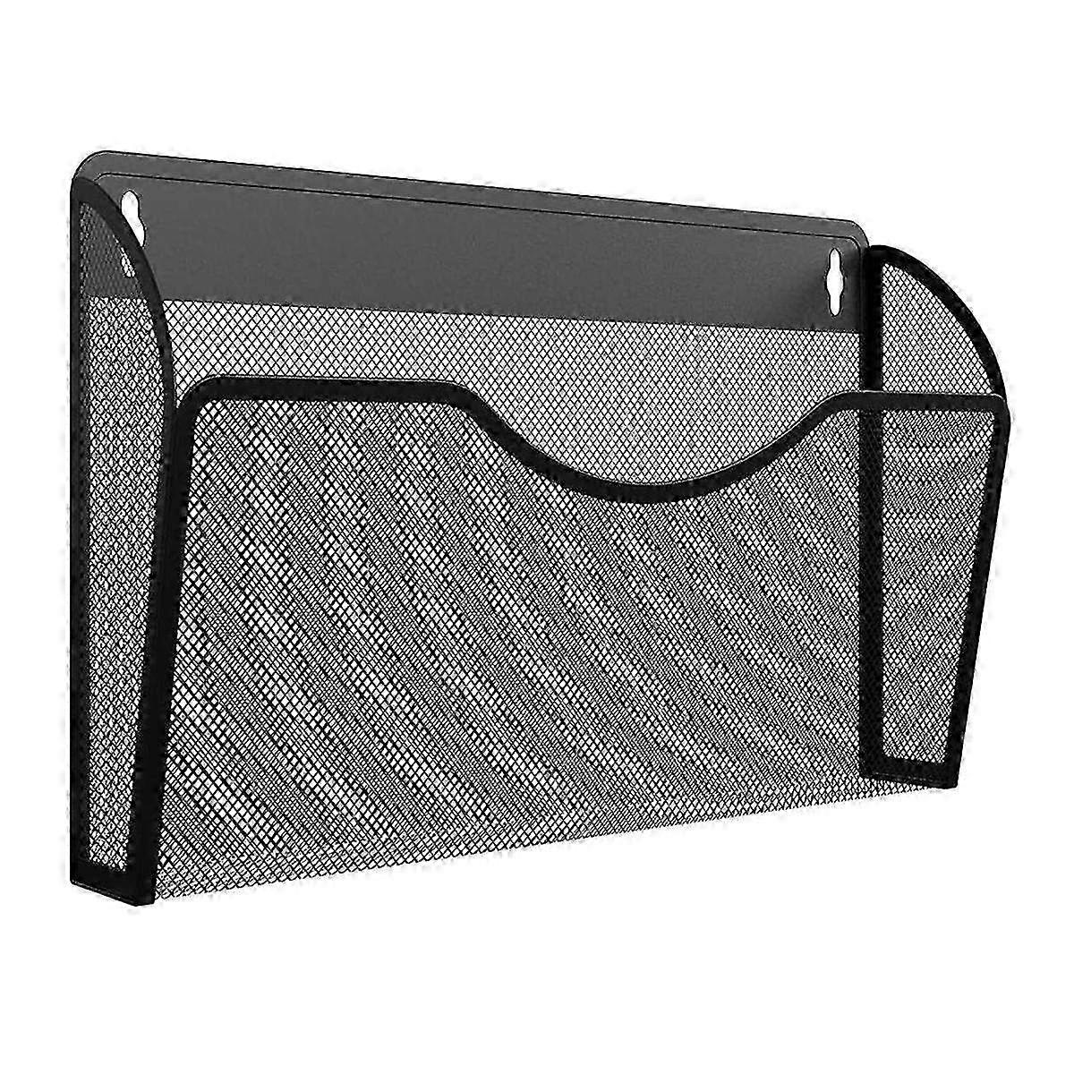 1-Tier Magnetic File Holder-File Folder Organizer, Capacity Office Hanging Magazine Rack for Refrig