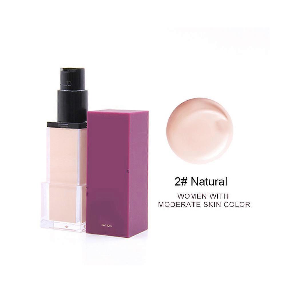 42ml Waterproof Moisturizing Smooth Makeup Base Face Liquid Concealer Foundation 2#