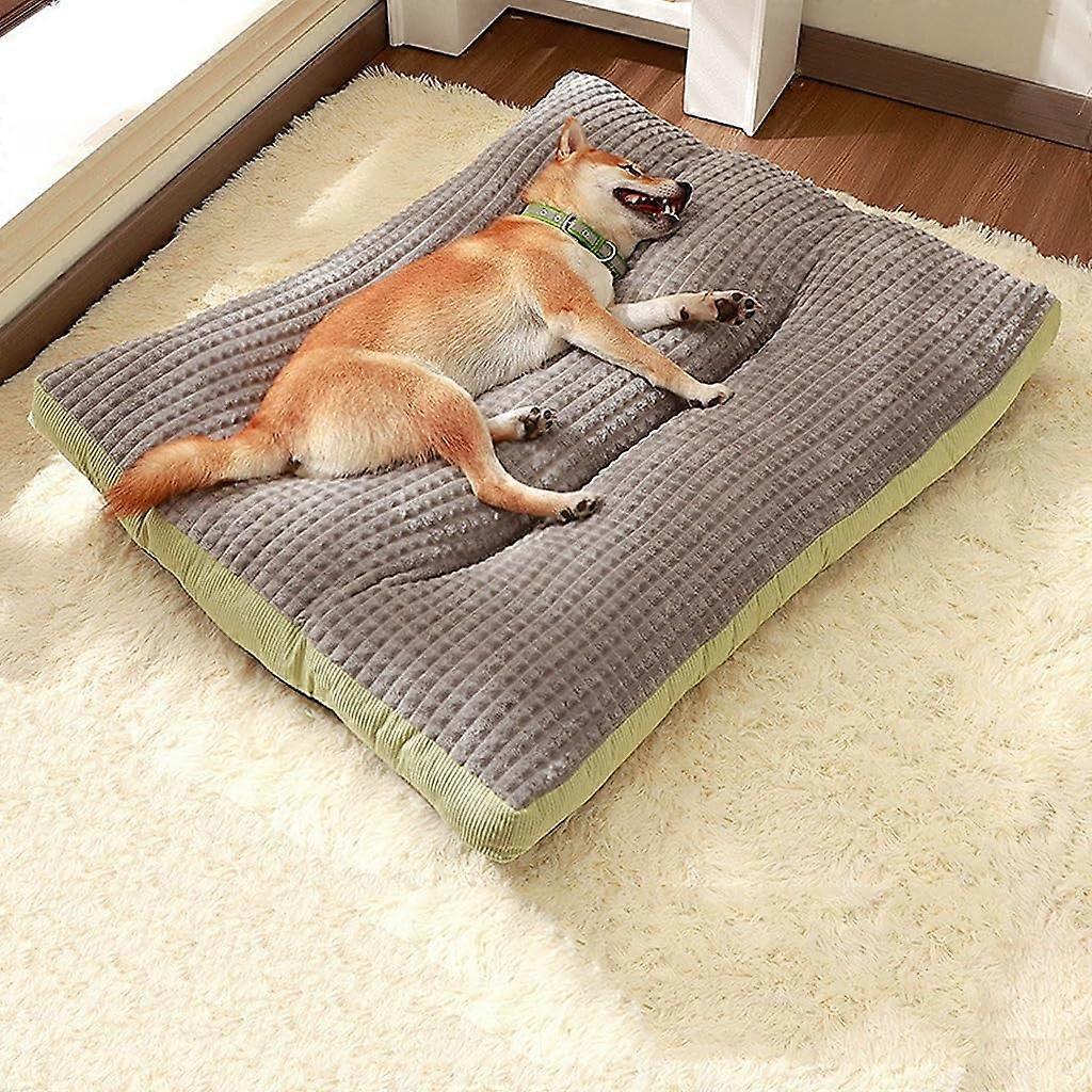 Fluffy Dog Bed for Large Dogs, Washable, Edge, Orthopedic Foam, Size L