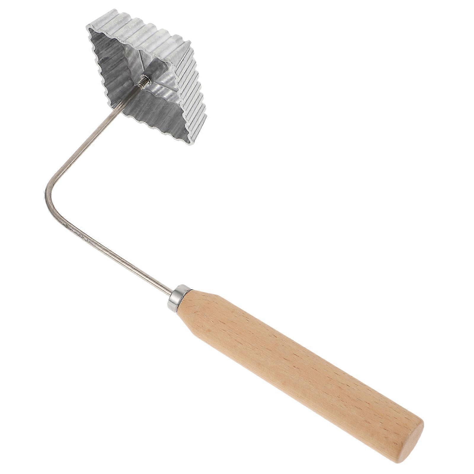 Non Stick Frying Mold for Dumplings, Radish & Shrimp Cakes   Easy Use Kitchen Tool with Handle, Convenient Fry Utensil, Silver