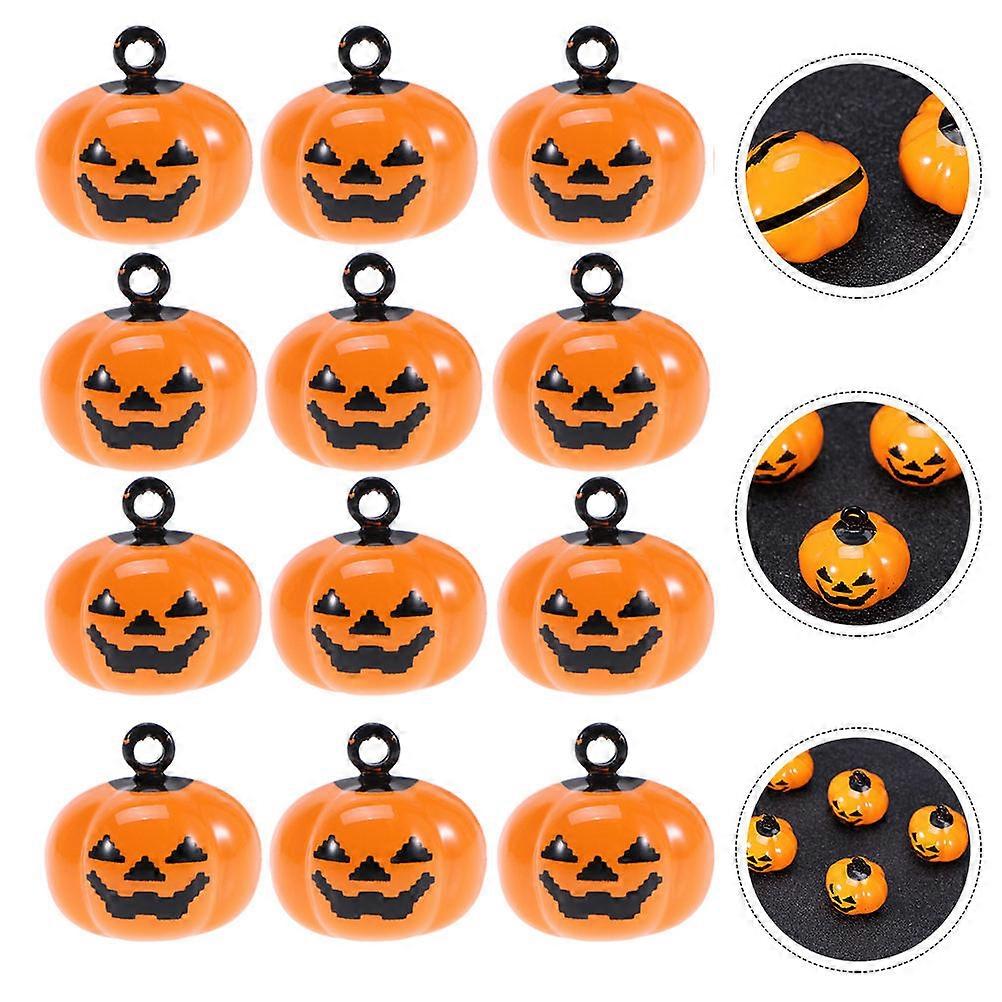 Pumpkin Shape Cartoon Pendant Necklace For Pets Suitable For Pet Supplies And Daily Use 12Pcs Set