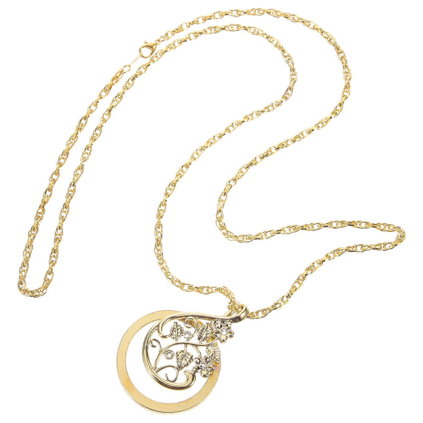 Lightweight Magnifier Necklace Pendant with Comfortable Hanging Design for Reading, Hobbies, and Detail Work – Portable Visual Aid for Adults and
