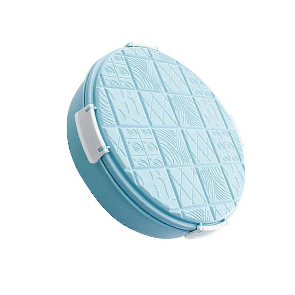Blue Candy Box with Sealing Lid for Storing Snacks and Candies Perfect for Parties Made of PP Material Round Shape