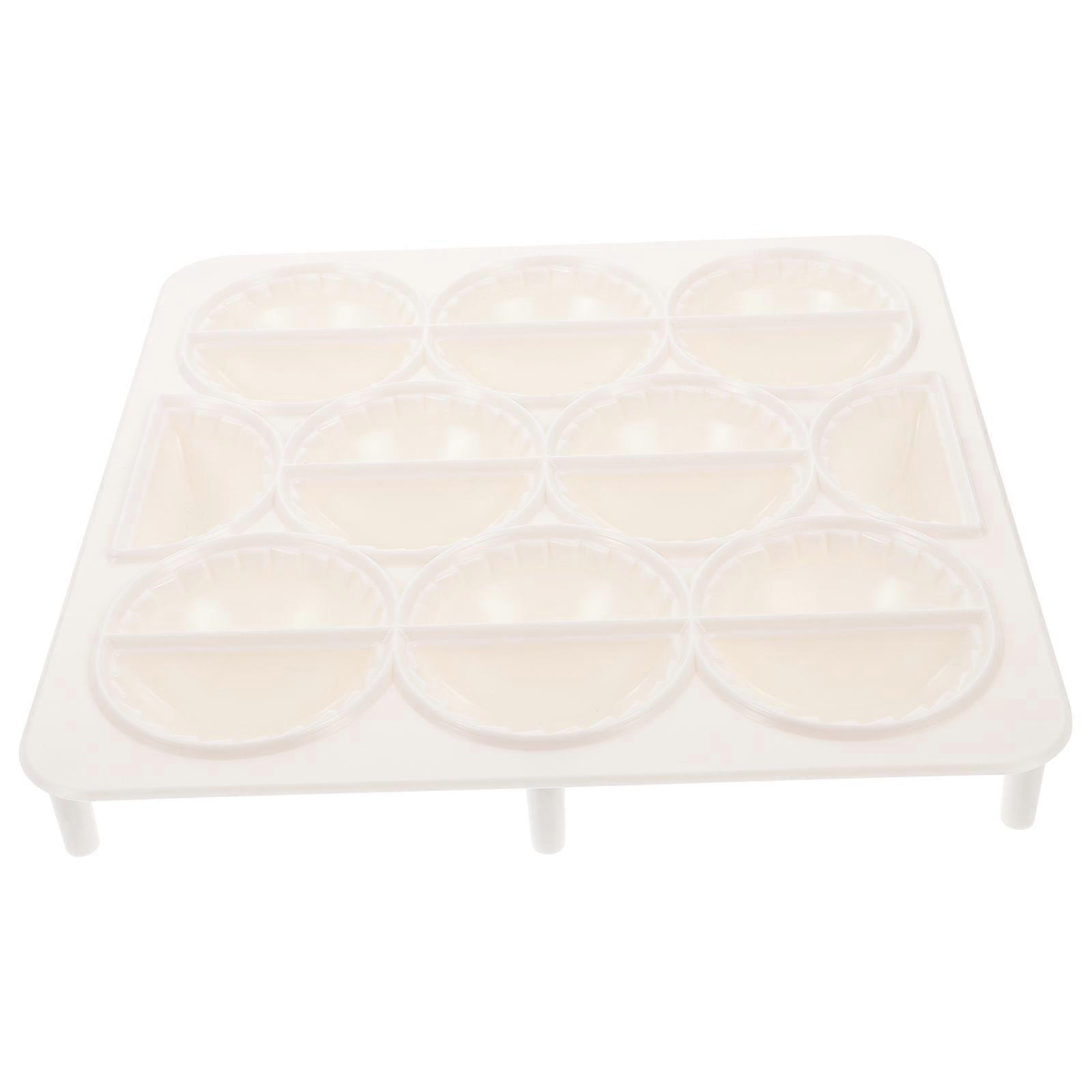 Dumpling Wrapper Maker 18 Holes Manual Kitchen Use Plastic Dough Press Set 24X24X3CM 1Pack