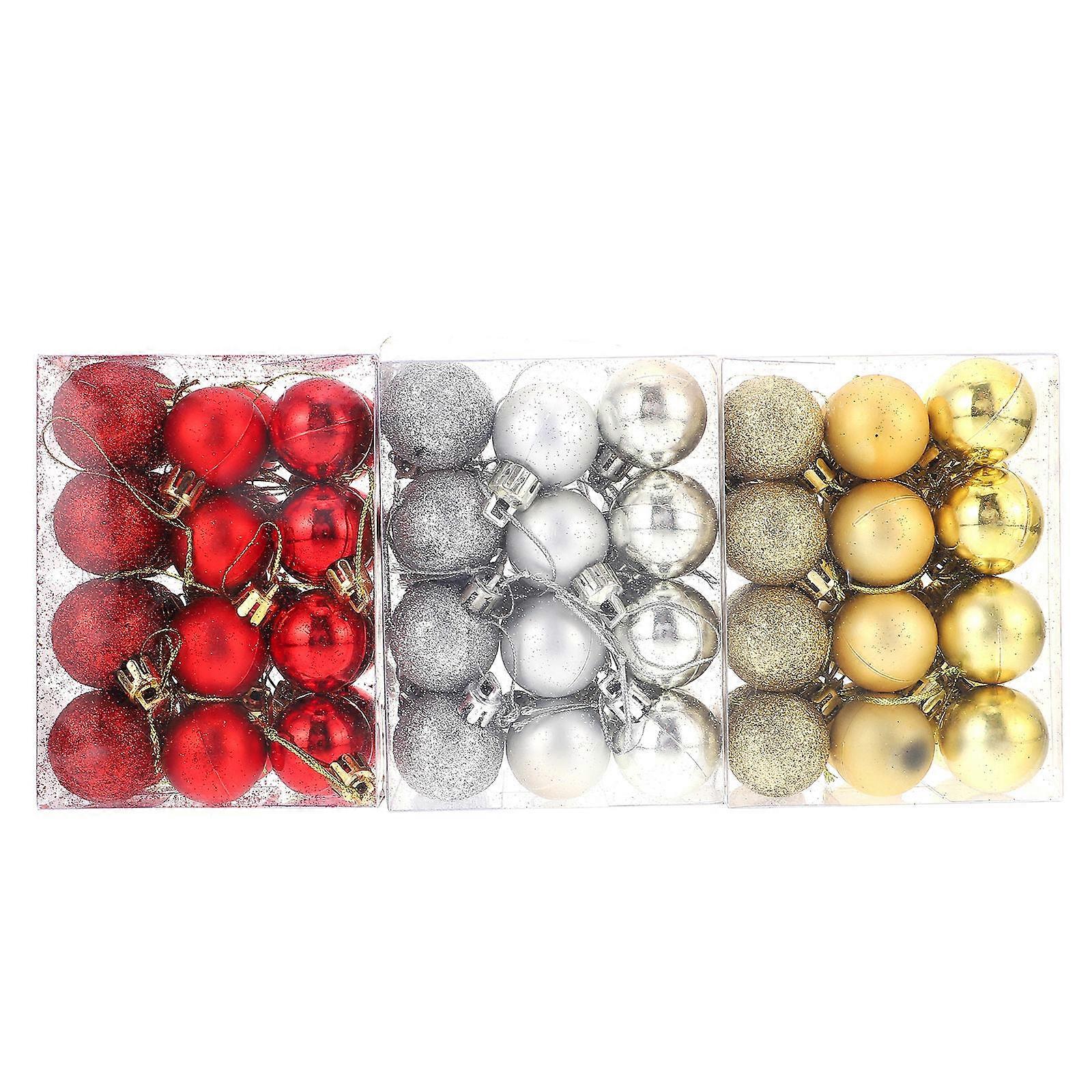 Christmas Hanging Balls for Decor 72Pcs Red Xmas Balls Pendants for Tree