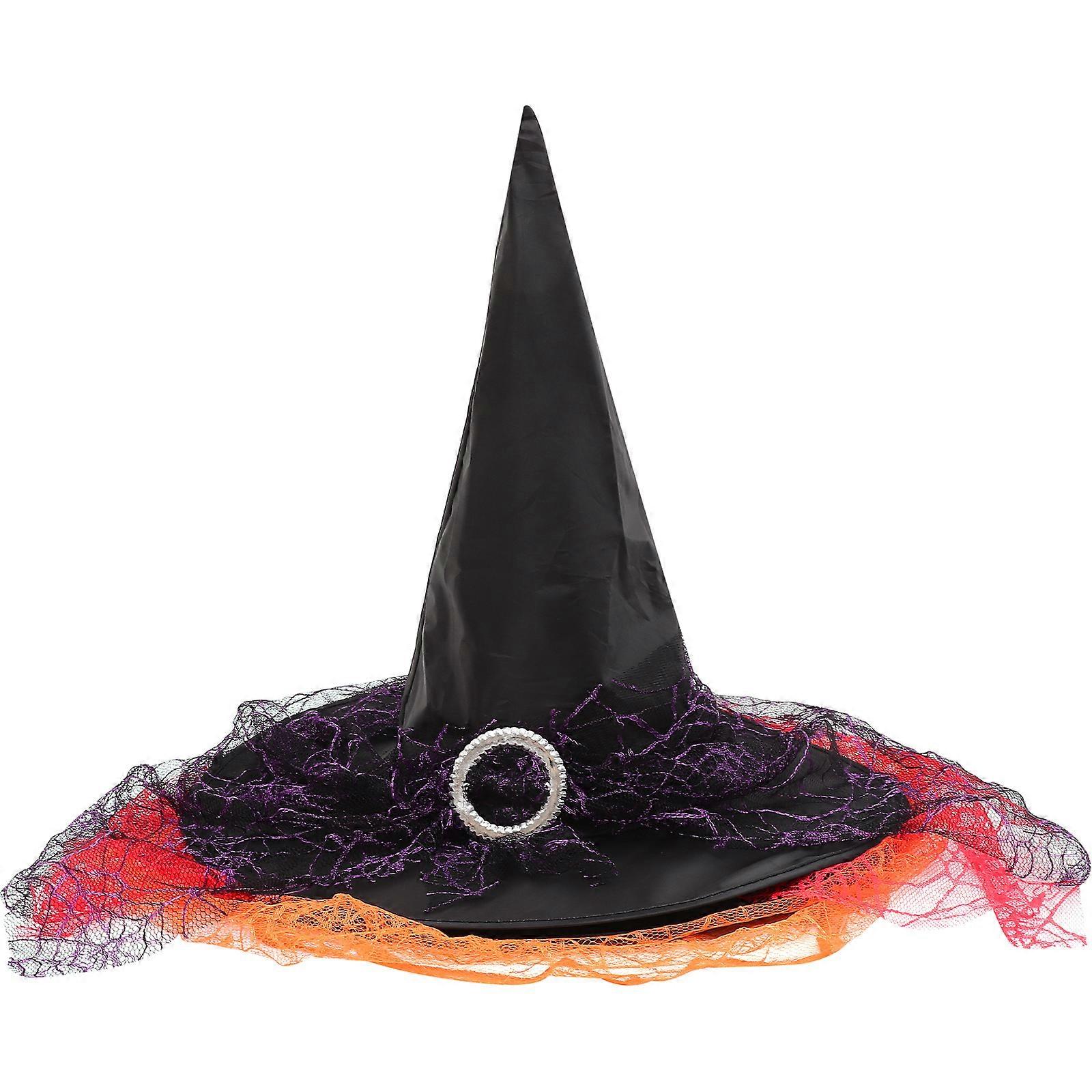 Halloween Witch Party Hattu syntymäpäivän koristeluun Valikoima Väri Polyesteri Mukava ja kestävä