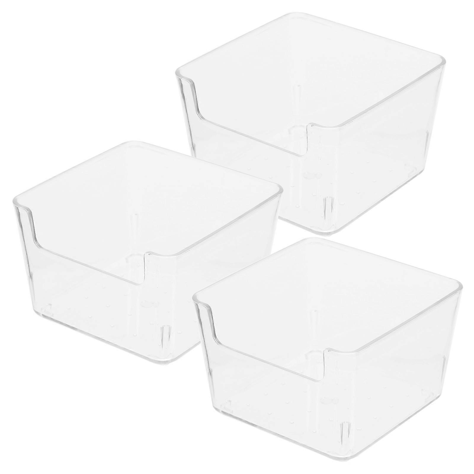 Transparent Acrylic Hamster Bathtub with Smooth Edges for Small Pets at Home 3Pcs