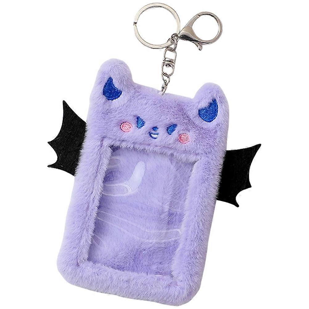 Plush Card Sleeve Holder with Visible ID Window for Game Cards, Photos, and Collectibles – Soft Material and Fine Craftsmanship for Card Organization
