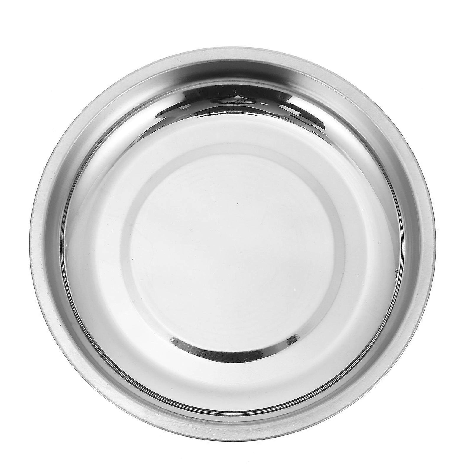 Round Magnetic Parts Tray Stainless Steel Organizer For Workshop Use 1Pack