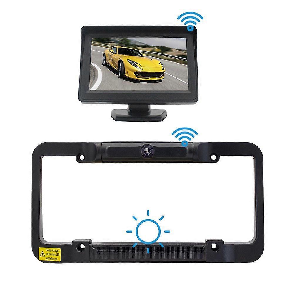 PZ620-W Car 4.3-inch Digital Solar Wireless Reversing Image PZ620-W