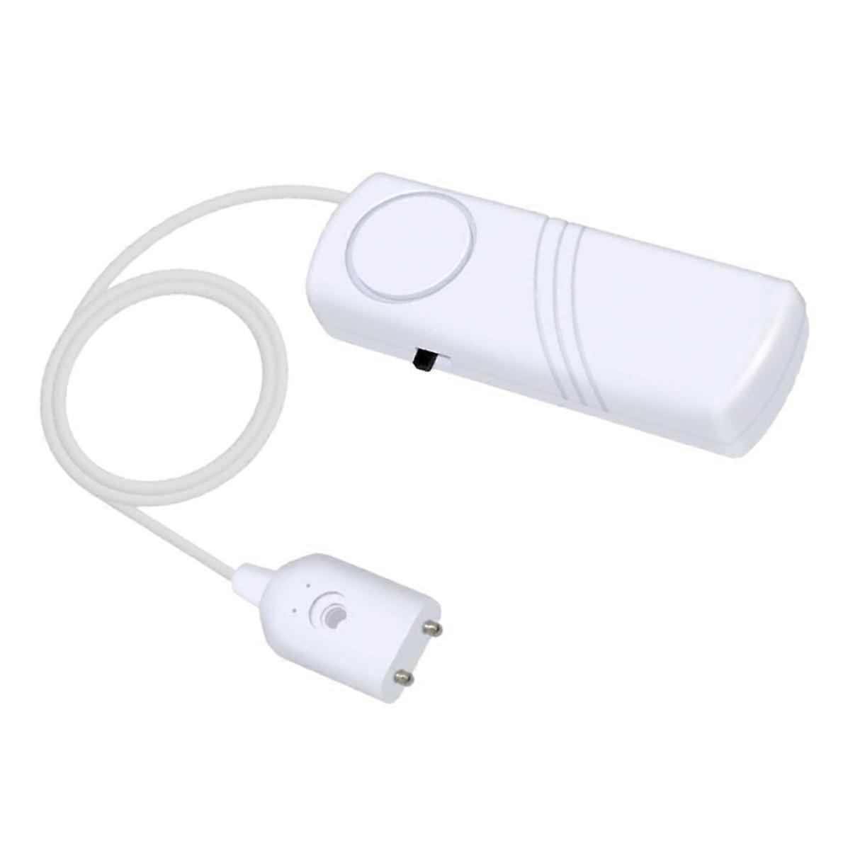 Water Level Alarm Indoor Water Leak Sensor For Cellar Plastic White, Overflow Protection, High Leakage Detection
