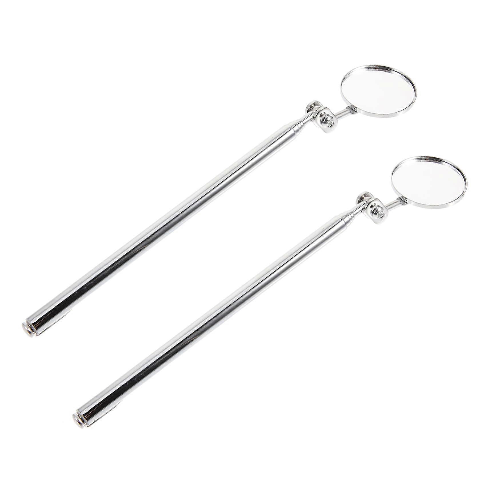 Telescopic Inspection Mirror Flexible 360 Swivel Mirror 2 Pieces