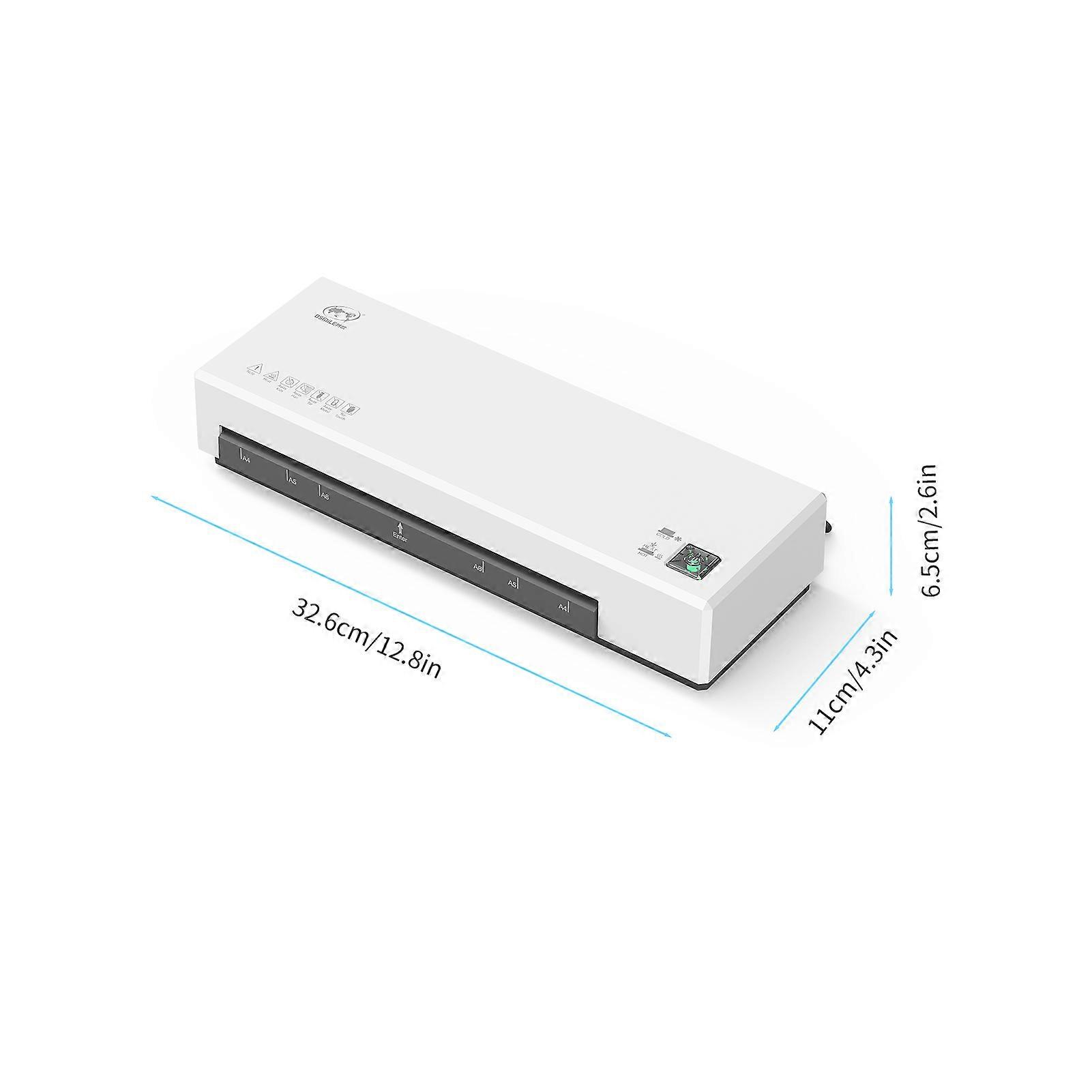 OSMILE Desktop Laminator Machine Set A4 Size Hot and Cold Lamination 2 Roller System 9 inches Max Width Suitabe for A4/A5/A6 Laminating Pouches for H