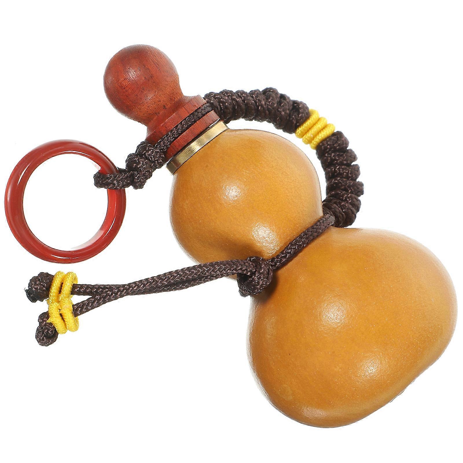 زخرفة سيارة قلادة القرع الطبيعي ، زخرفة حقيبة فنغ شوي صغيرة أنيقة لحقيبة الظهر ولوحة القيادة ، تصميم الحرفية