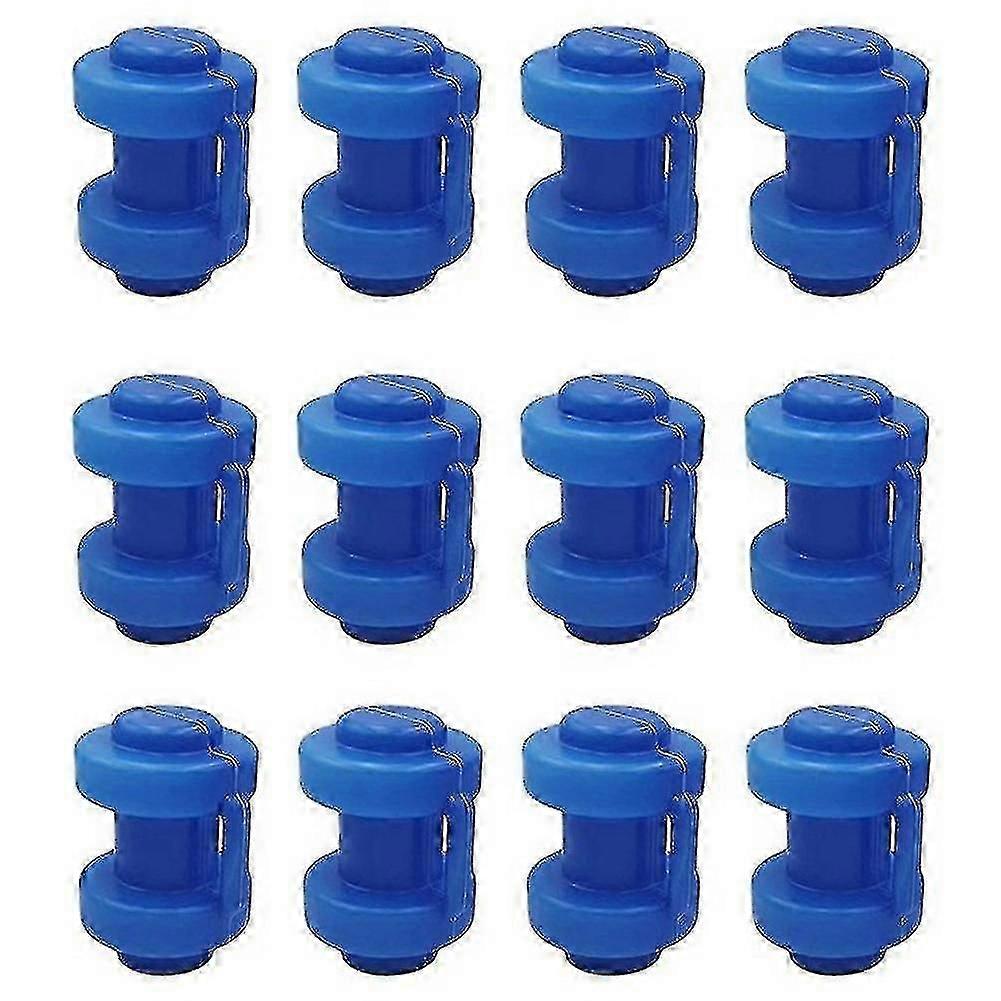 12 Pcs Trampoline Caps 25 Mm,trampoline End Caps For Attaching The Safety Net To The Net Poles Of T
