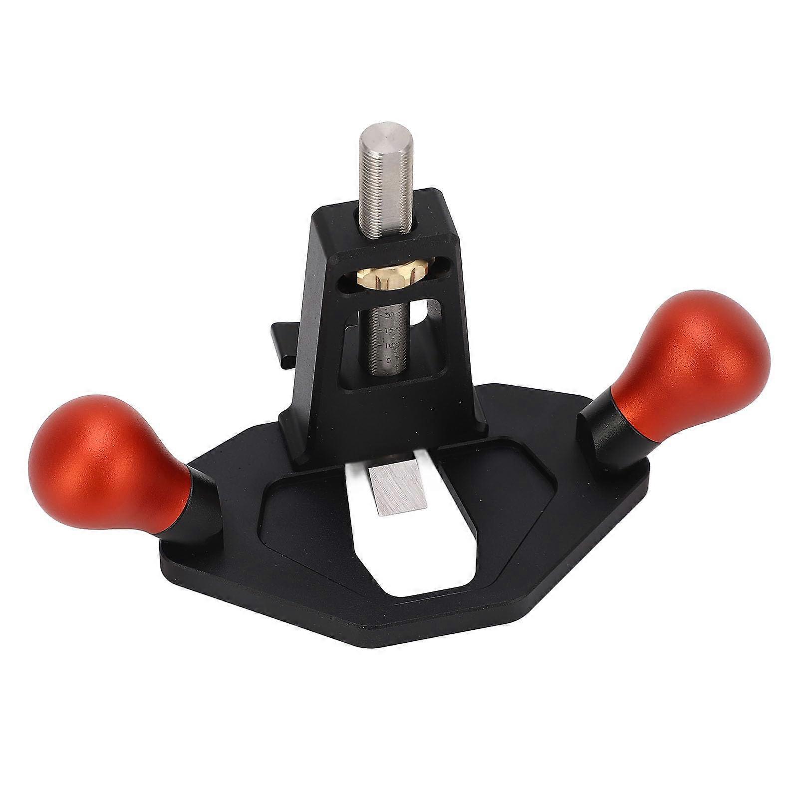 Woodworking Router Plane, CNC Machined Aluminum Alloy Hand Planer with Carbon Steel Blade for Furniture and Craftsmanship